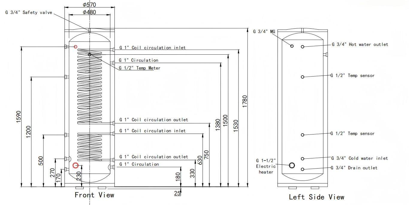HDC-300 drawing